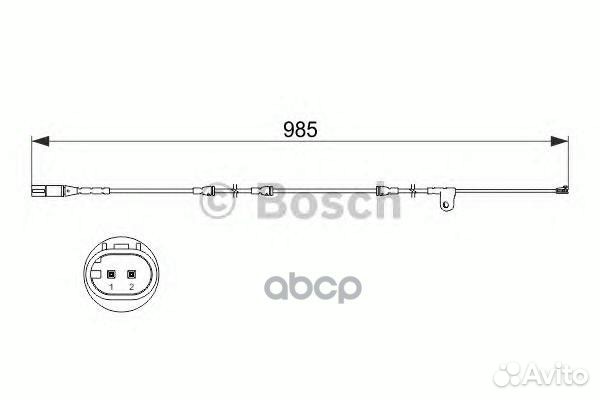 1 987 473 520 датчик износа колодок передних L