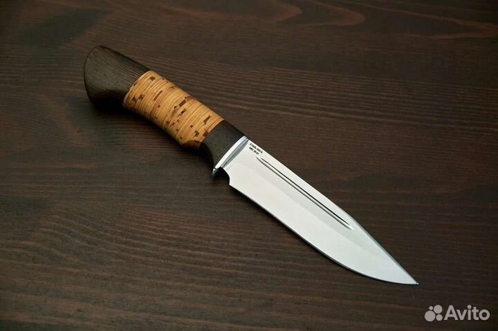 Нож Гепард сталь 95х18, рукоять венге, береста