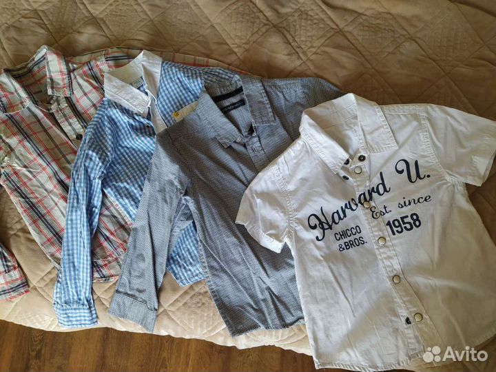 Костюм, рубашки, подтяжки