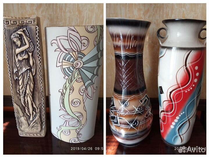 Ваза из шамотной глины. Новые