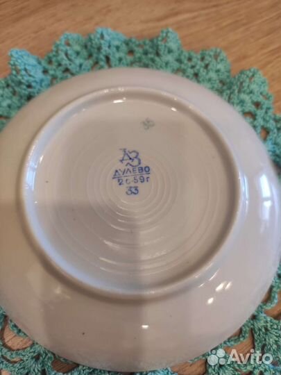 Чашка с блюдцем дулево