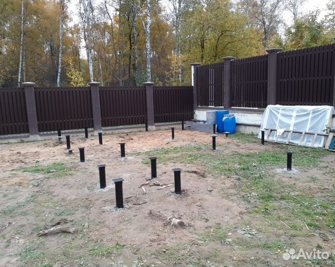 Винтовые сваи установка