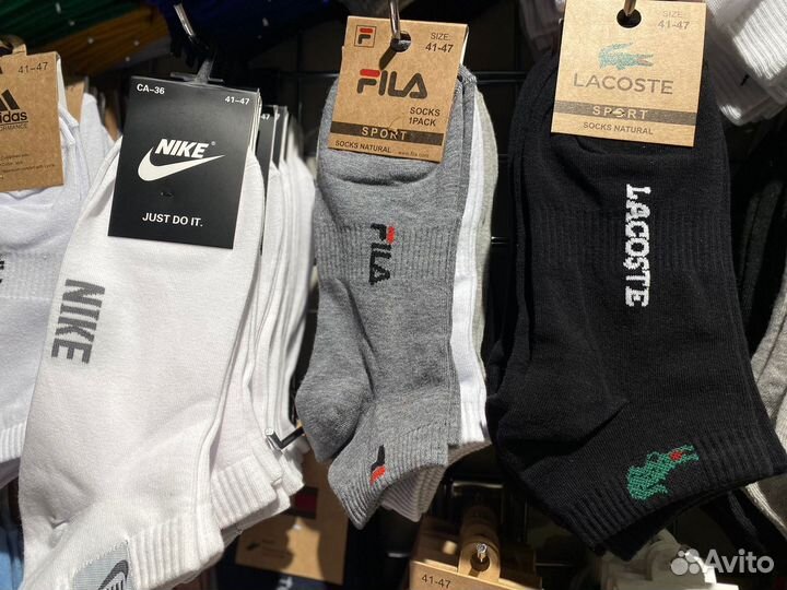 Носки nike,Adidas, puma, Reebok