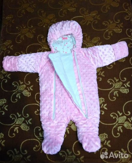 Конверт на выписку(конверт, комбинезон, шапочка)