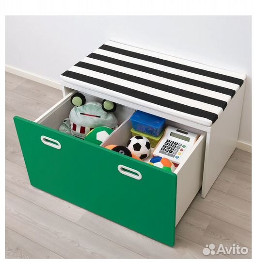 Стол/скамья и ящик для детских игрушек