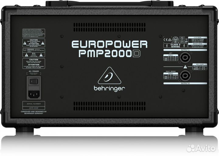 Микшер-усилитель Behringer PMP2000D