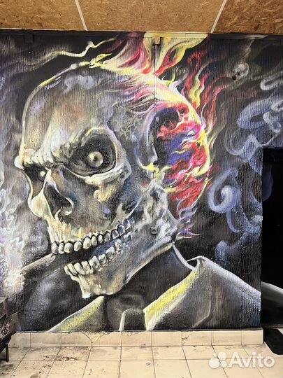 Художник роспись стен, граффити, аэрография