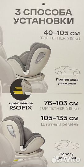 Детское автокресло Happy baby isofix i-unix