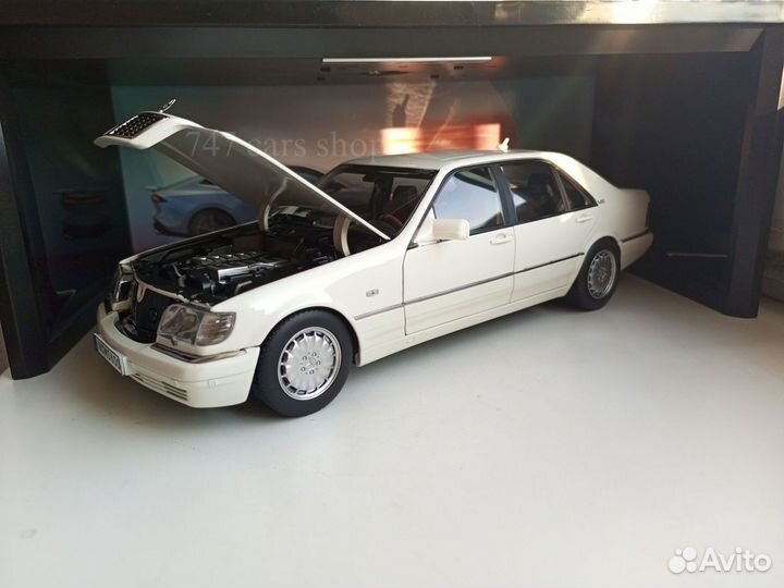 White Mercedes Benz w140 s-класс 6.0