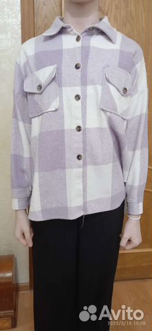 Рубашка тёплая на девочку, 34 размер