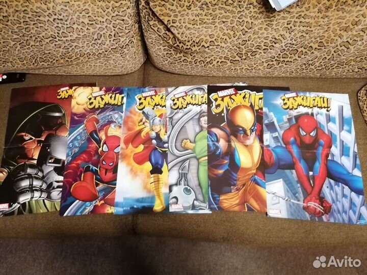 Плакаты постеры марвел из журналов