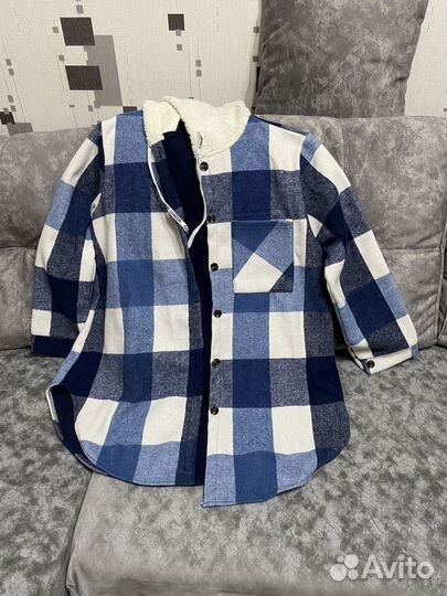 Кардиган-рубашка утепленная