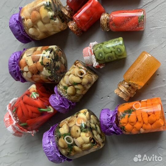 Овощи и фрукты из полимерной глины