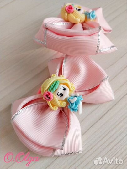 Бантики для волос ручной работы