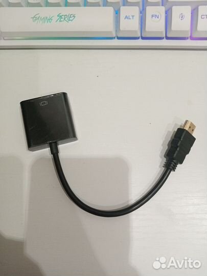 Переходник адаптер hdmi-VGA, черный