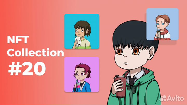 Нарисую уникальную NFT коллекцию (10000 картинок)