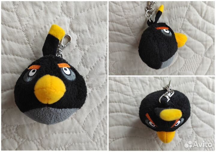 Angry Birds. Плюшевый брелок 4 шт