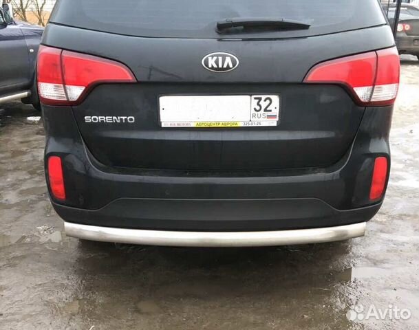 KIA Sorento 2013 Защита заднего бампера овал