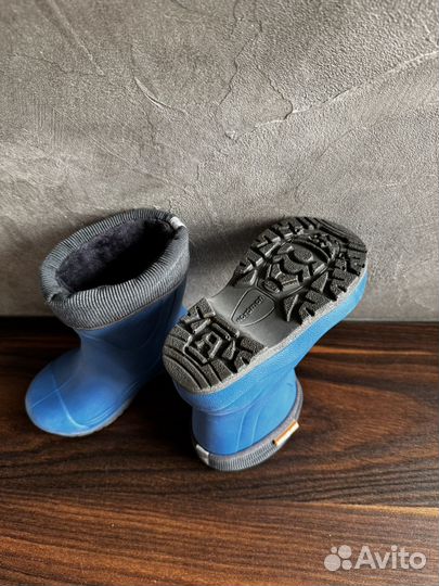 Резиновые сапоги детские с утеплением