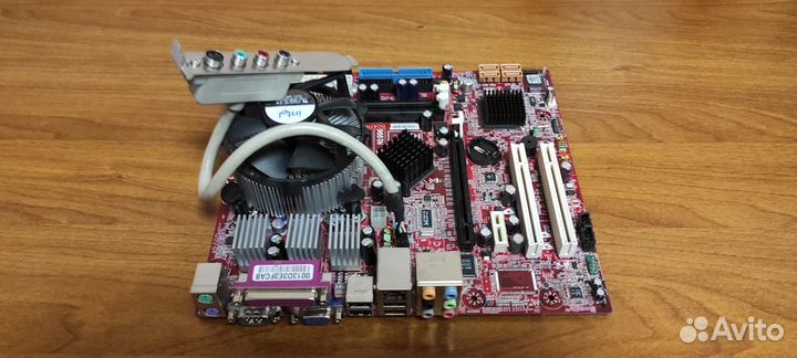 Материнская плата MSI RC410M с процессором