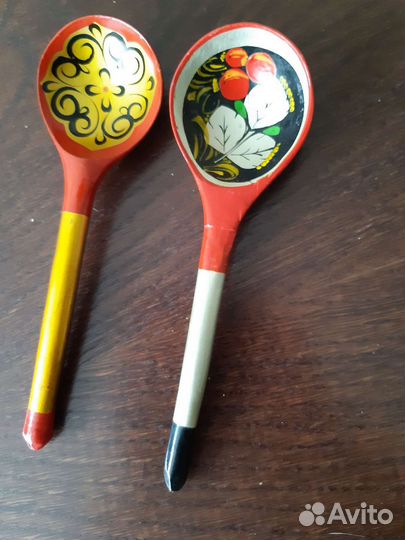 2 деревянные ложки