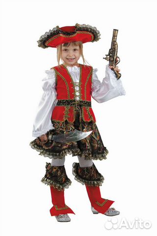 Новогодний костюм для девочки Разбойница