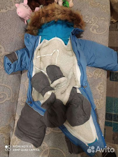 Зимний комбинезон-конверт 86 размер