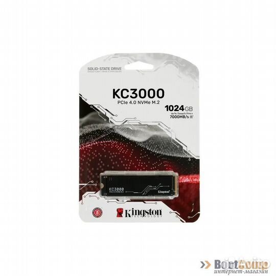 Жесткий диск SSD M.2 1TB Kingston KC3000 SKC3000S/1024G