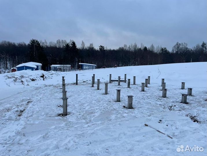 Фундамент из жб свай под ключ