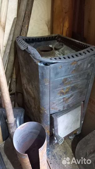 Печь для бани с баком