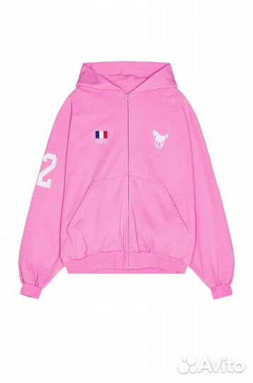 Зип Худи Balenciaga Polo Pink