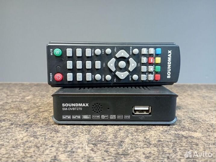 Приемник телевизионный DVB-T2 Soundmax SM-dvbt270