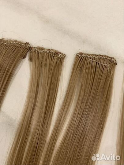 Волосы на заколках