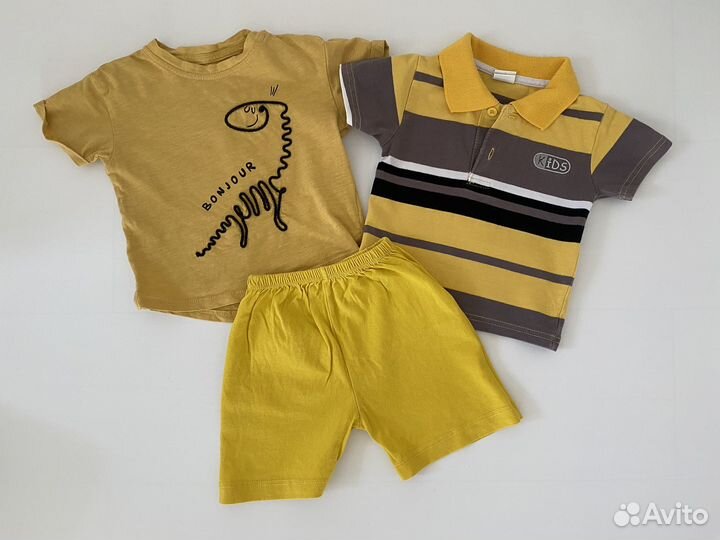 Детские летние вещи пакетом 74 80