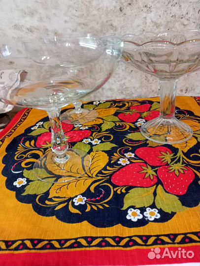 Ваза для фруктов на ножке СССР