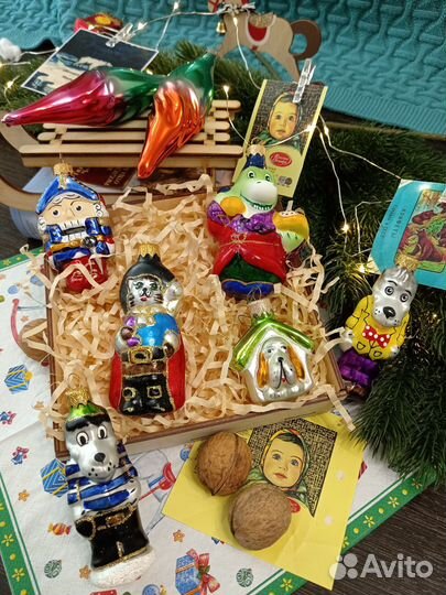 Елочные игрушки из стекла