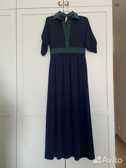 Платье-рубашка макси