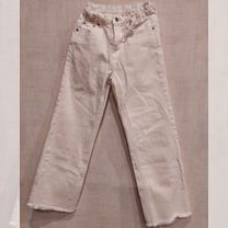 Джинсы белые для девочки 140 см