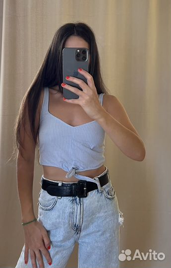 Топ Bershka (xs) хлопок