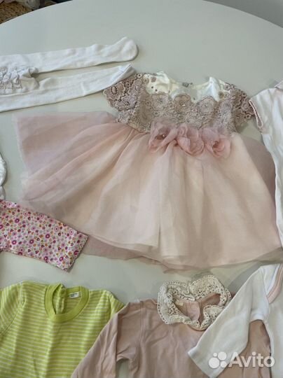 Вещи пакетом на девочку от 0 до 6 месяцев