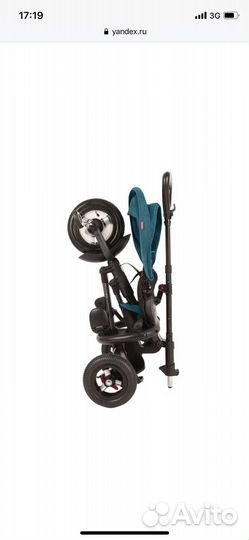 Трехколесный велосипед с ручкой q plai rito