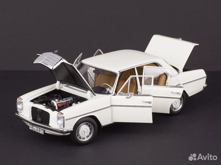 Mercedes 200 /8 W115 1968 White 1:18 Norev