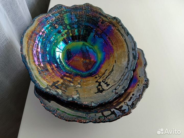 Красивые Тарелки Kare Design 2шт. Перламутр Тёмный