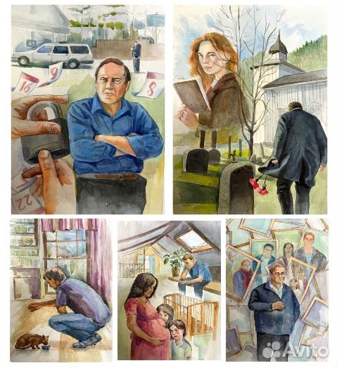 Пишу картины на заказ. Акварель+цветные карандаши