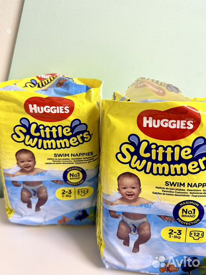 Подгузники для плавания huggies little swimmers 2