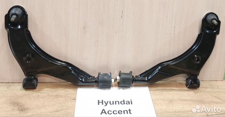 Рычаг передний новый Hyundai Accent, 1997г