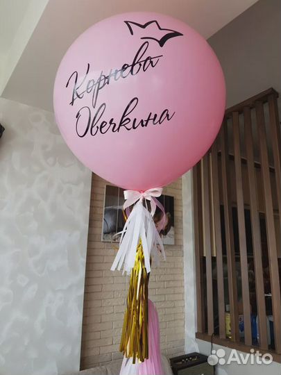 Воздушные шарики на девичник подруги