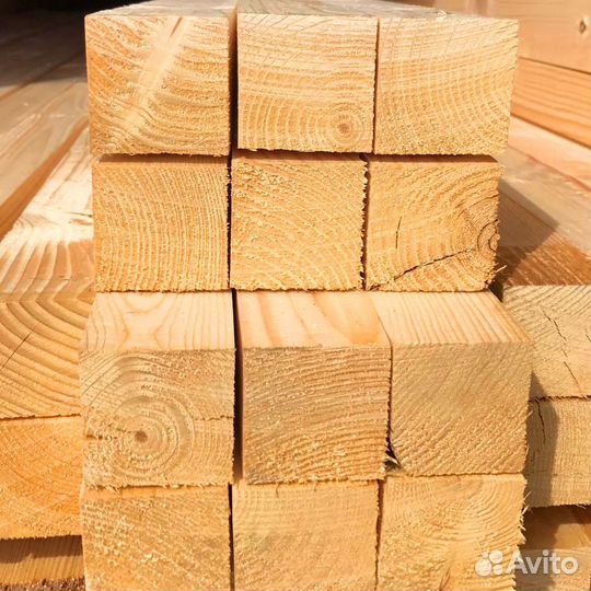 Натуральный, влагостойкий брус строганный, листвен