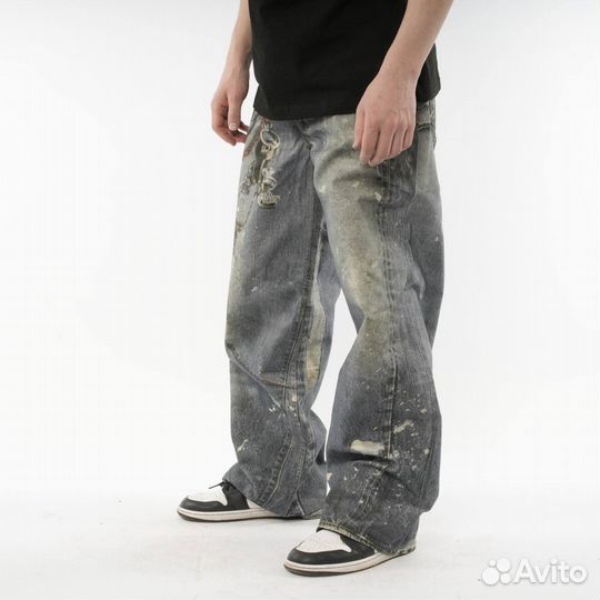 Acne studios джинсы широкие