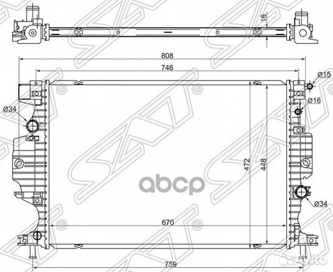 Радиатор Ford Mondeo 14-19 / Galaxy 15-19 / S-M
